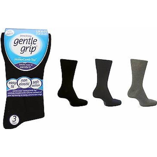 6 pack mens sock shop bigfoot gentle grip socks size 12-14 uk, 46-50 eur b,n,g