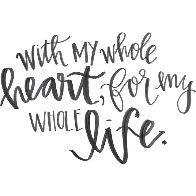 With My Whole Heart For My Whole Life 2 (81cm H x 122cm W)