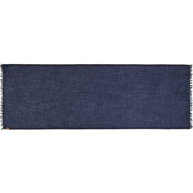 Loewe Cashmere Logo Scarf - Navy - One size