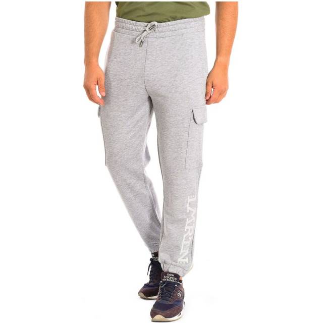 La Martina Mens Jogger Sports Pants TMT011-FP538 - Grey Cotton - Size Medium