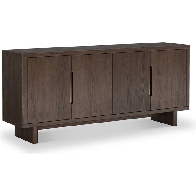 Mylor Dark Oak 4 Door Sideboard Cabinet for Living Room | Roseland
