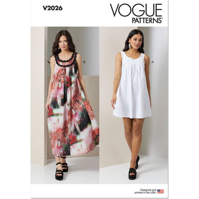 Vogue Misses' Tent Dress Sewing Pattern, VI2026