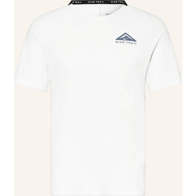 Nike Running –Trail – Vit t-shirt med grafiskt tryck-Vit/a