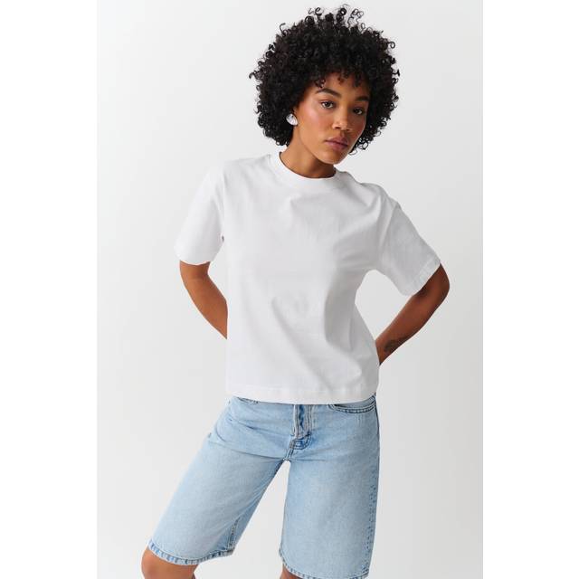 GINA TRICOT Basic Tee |Vit |S