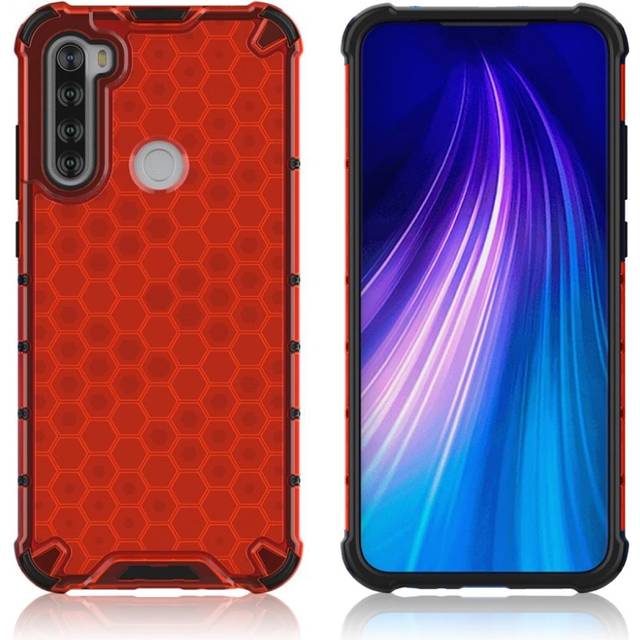 Glitter Xiaomi Redmi Note 8T skal - Röd