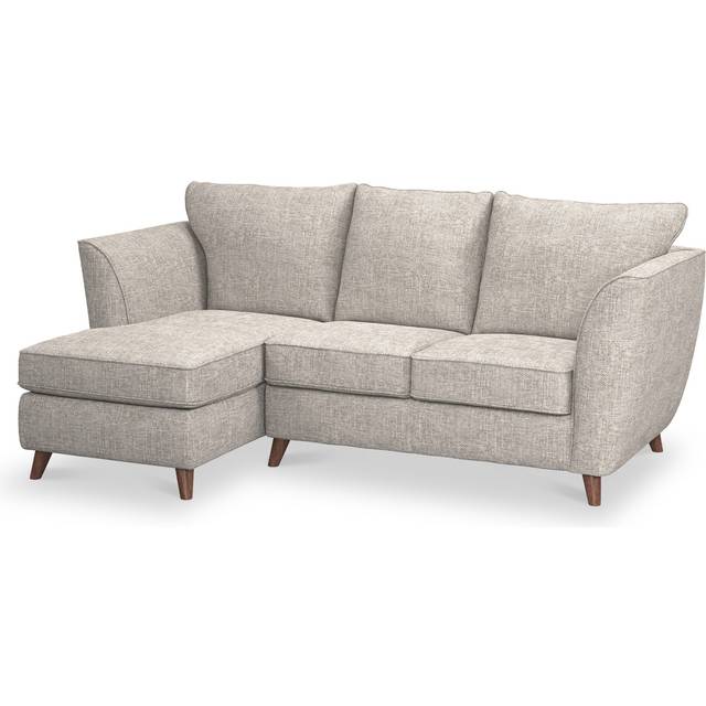 Tamsin 3 Seater Fabric Chaise Sofa | Retro Modern Couch | Roseland