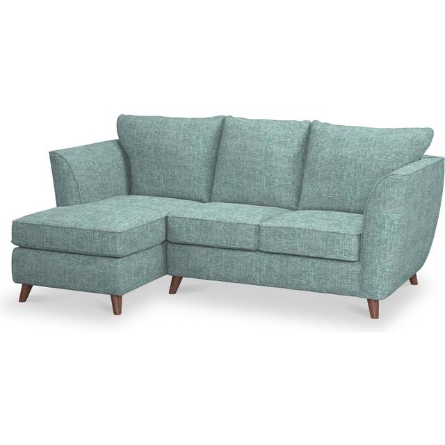 Tamsin 3 Seater Fabric Chaise Sofa | Retro Modern Couch | Roseland