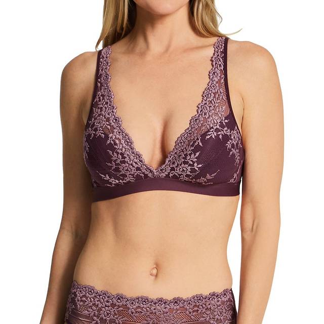 Embrace Lace Soft Cup Bra - Purple - 32