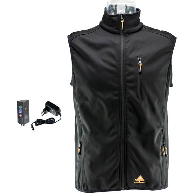 Alpenheat Fire Softshell Värmeväst Svart, Str. M (M)