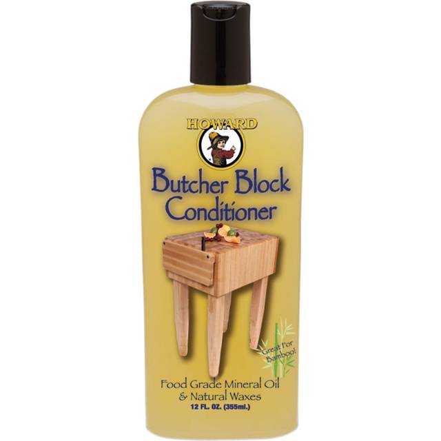 Howard Butcher Block Conditioner 59ml (2oz Trial Size) for use on Butcher Blocks, Bread Boards, Chopping Boards and Wooden Kitchen Tool