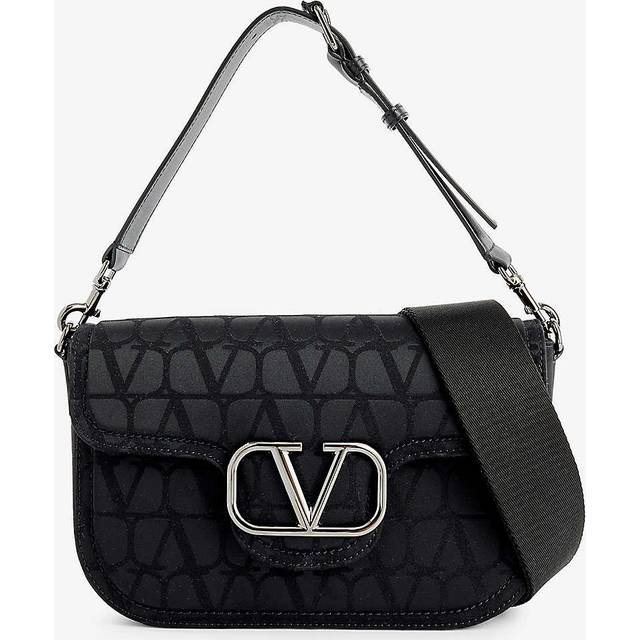 Valentino Garavani Nero Icon Woven Shoulder Bag - NERO