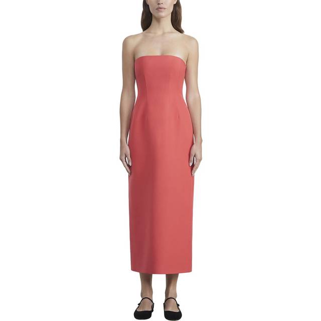 Lafayette 148 New York Fitted Strapless Wool & Silk-Blend Corset Dress
