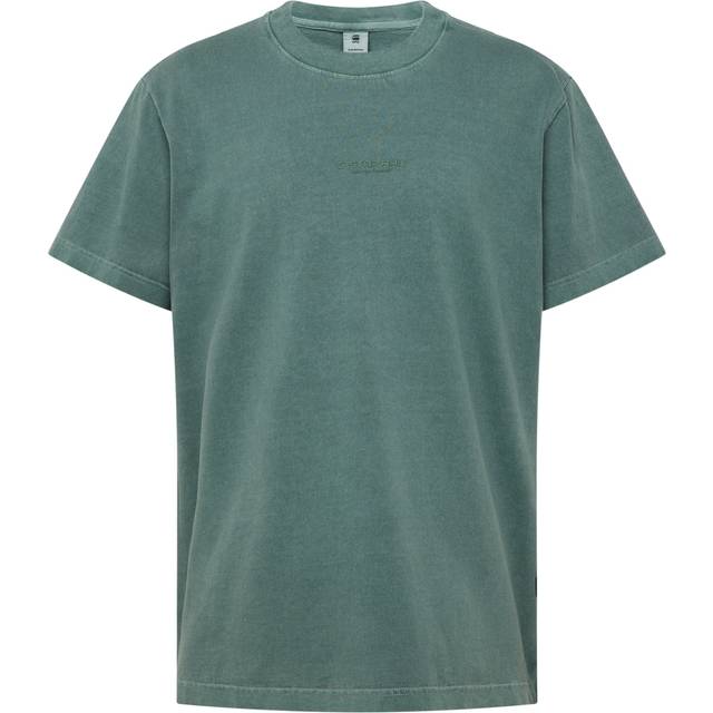 Square T-shirt over-dyed in the center of the chest G-Star - Bleu - L