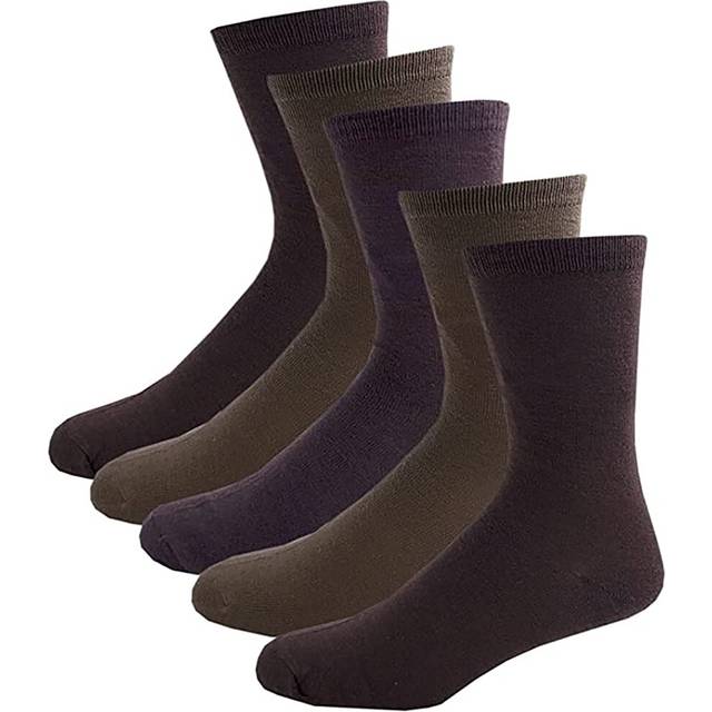 KAV Mens Pack of 5 Daily Use Comfortable and Breathable Classic Casual Socks For Men - Smart Wicking Durable Sock UK 7-11