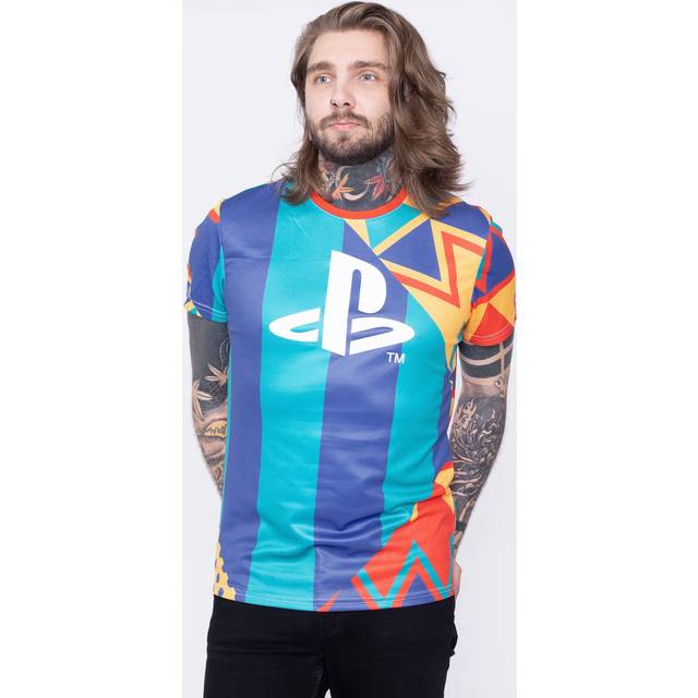 Playstation - AOP Blue - T-Shirt - blue - L - 100% Polyester,Jersey
