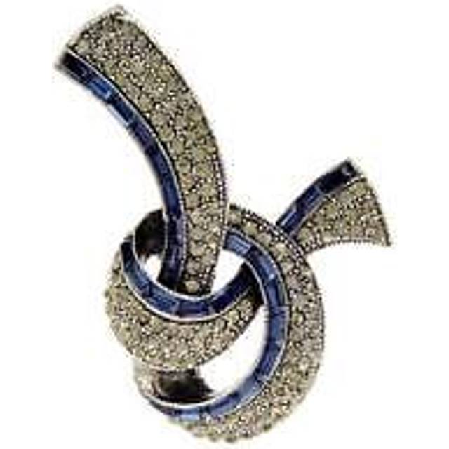 Blue gray brooch dress brooches ladies girl womans fashion diamond jewellery