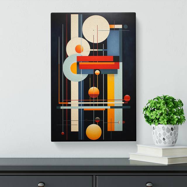 Bauhaus Art Deco Art No.2 - No Frame Art Prints (60cm H x 40cm W x 3cm D)