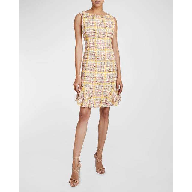 Santorelli   Celine Tweed Sheath Dress