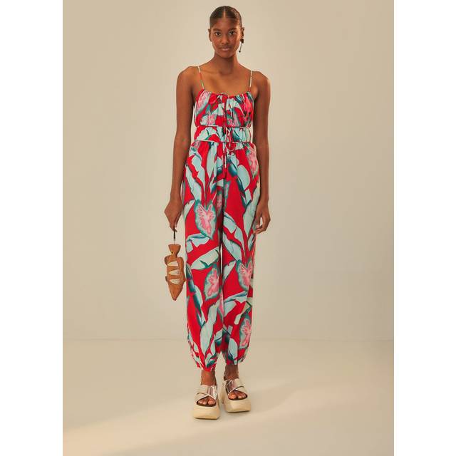 FARM Rio Summer Foliage Jumpsuit