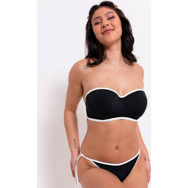 Curvy Kate Minimalist Bandeau Underwired Bikini Top - Black