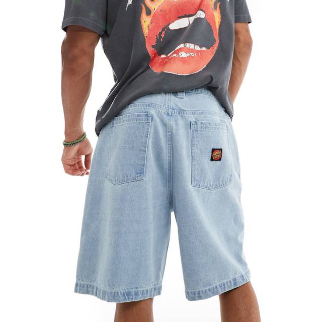 Santa Cruz Big Baggy Shorts - Stone Wash - 34"