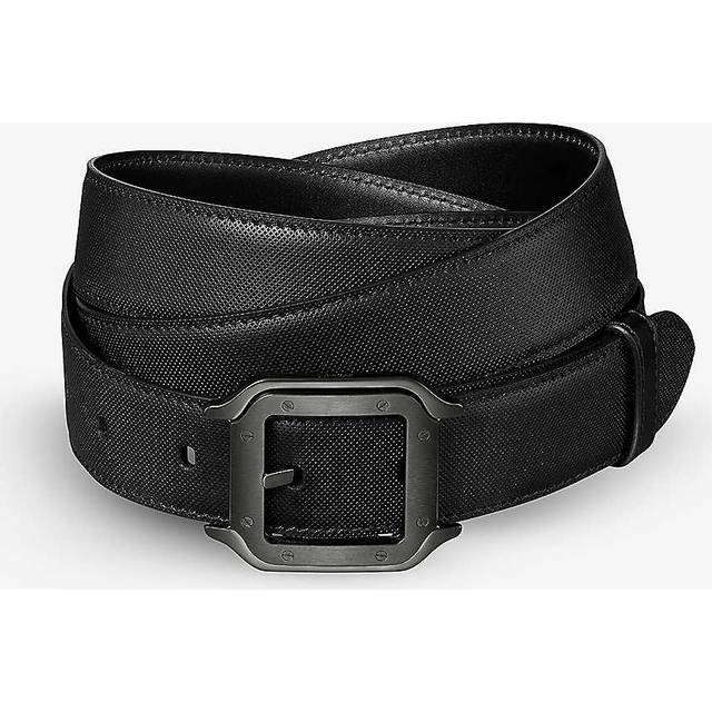 Leather Santos de Cartier Belt - Black - One size