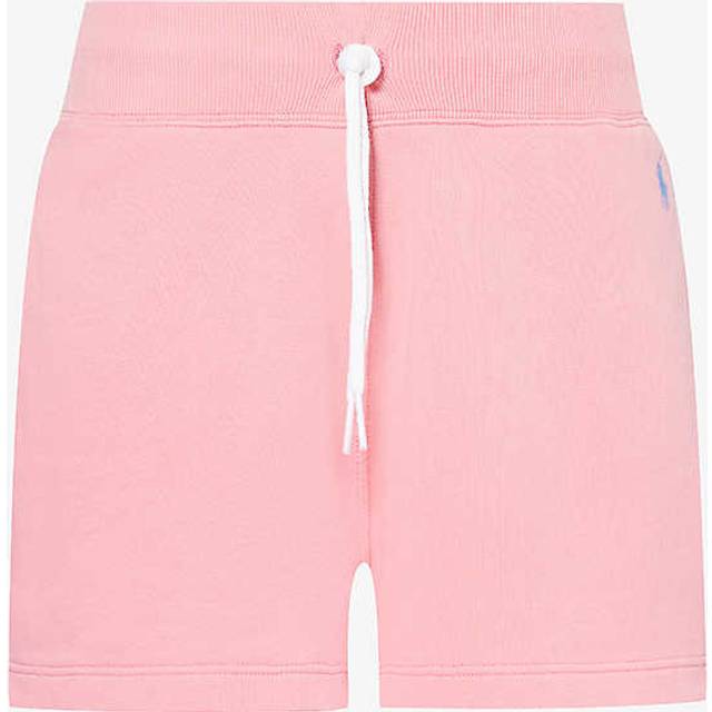 Polo Ralph Lauren Womens Ribbon Pink Logo-embroidered Cotton-jersey Shorts S - RIBBON PINK