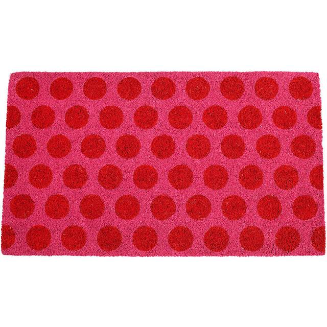 Rex london red on pink spotlight doormat