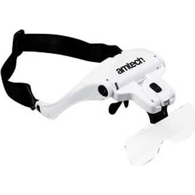 Amtech Hands-free Multi-lens Head Magnifier with LED
