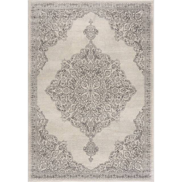 The rugs vintage design area rug non-shedding living room rugs in grey and cream
