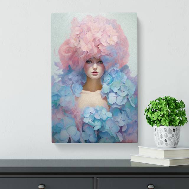 Hydrangea Conceptual No.2 - Art Prints (76cm H x 50cm W x 3cm D)