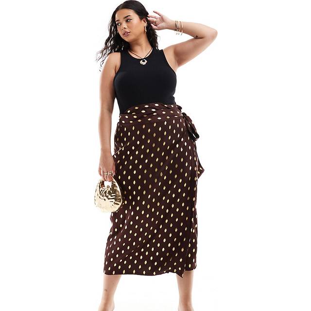 Women's Coco Jaspre Skirt in Brown, Size 28 by Never Fully Dressed