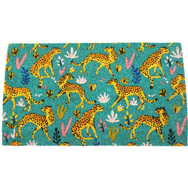 Doormat Rex London Cheetah - Bleu - 73x43x1.5 cm