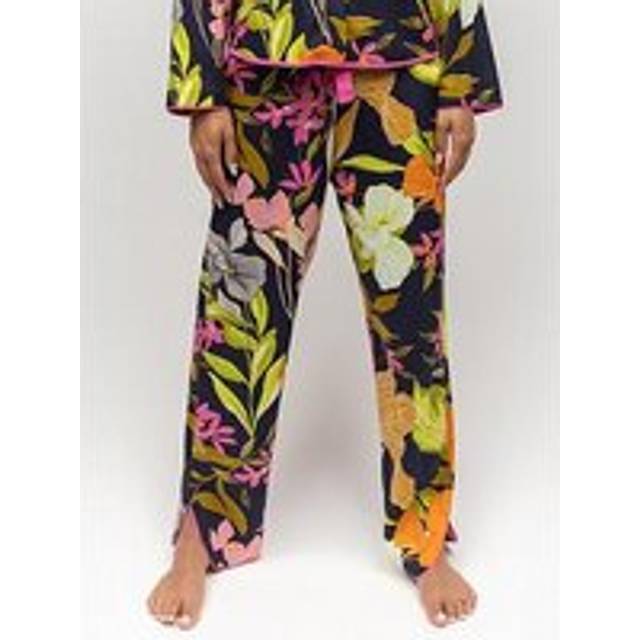 Cyberjammies Navy Floral Print Pyjama Bottoms, Navy, Size 8, Women