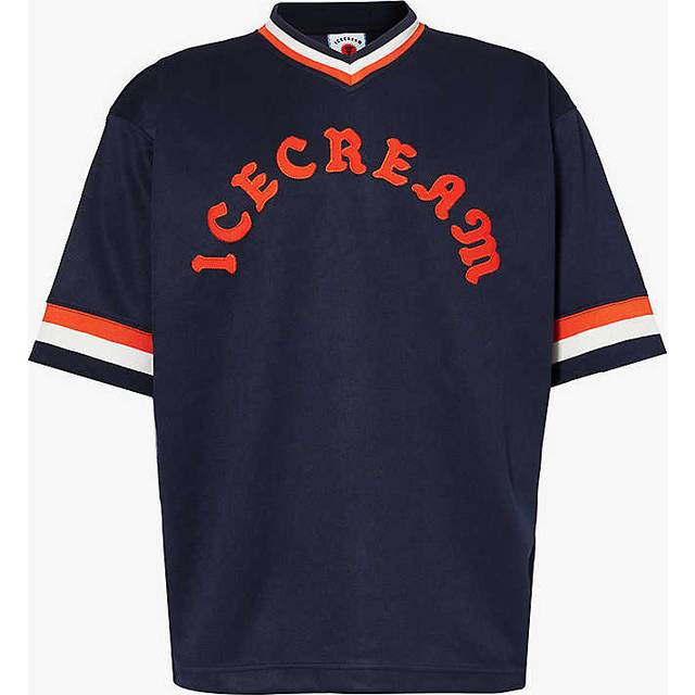 Icecream Mens Black/red Football Jersey T-shirt L - BLACK/RED