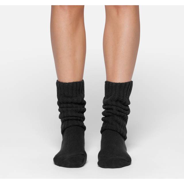 SKIMS Slouch Socks | Black | 6+ | Socks - Soot