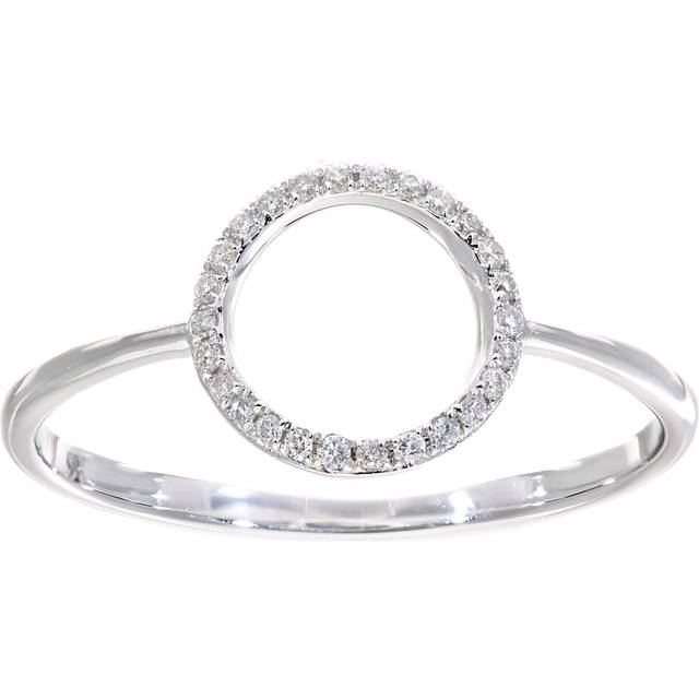 9ct white gold diamond circle dress ring by naava