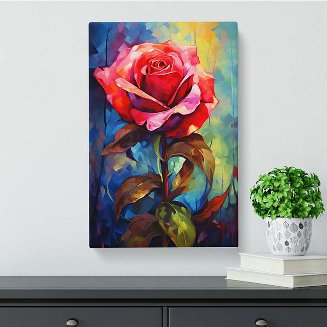Rose Expressionism No.2 - No Frame Art Prints (76cm H x 50cm W x 3cm D)