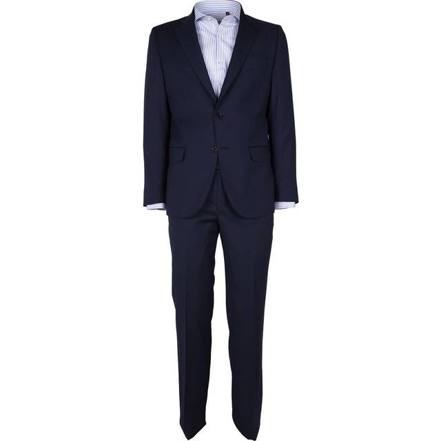 Made in Italia, Kostym, Herr, S, Blå Virgin Ull Kostym Drop 7 - blue (S)