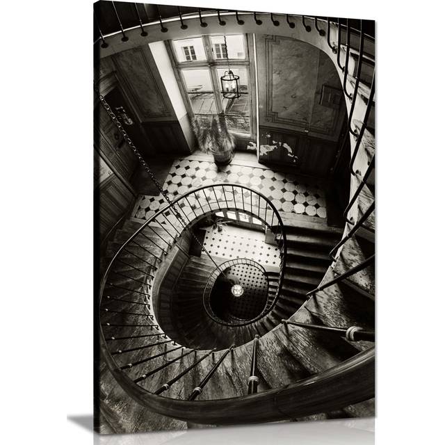 Architectural Hotel Interior - Wrapped Canvas Photograph (46cm H x 31cm W)