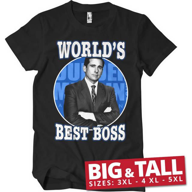 The office world's best boss big & tall t-shirt black