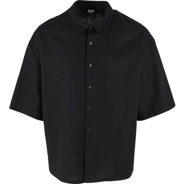 Shirt Urban Classics Boxy Cotton Linen Shirt Black M (M)
