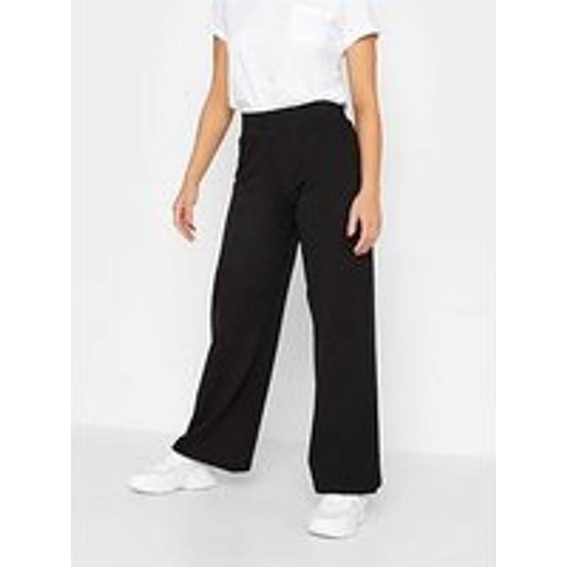 Pixiegirl Black Wide Leg Yoga Pants 12 Pixiegirl | Petite Women's Wide Leg Trousers
