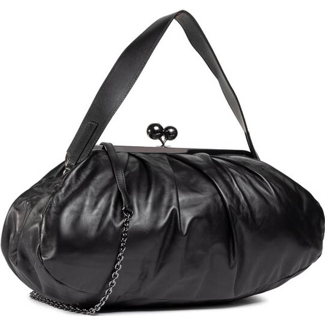 MAX MARA WEEKEND PASTICCINO PROVINO LARGE BLACK CLUTCH