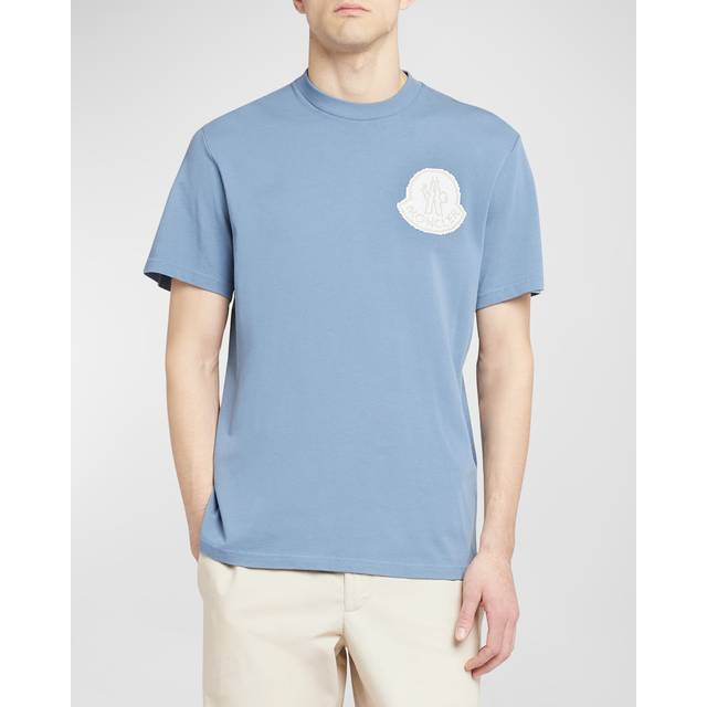 Moncler Pixel logo T-Shirt Blue