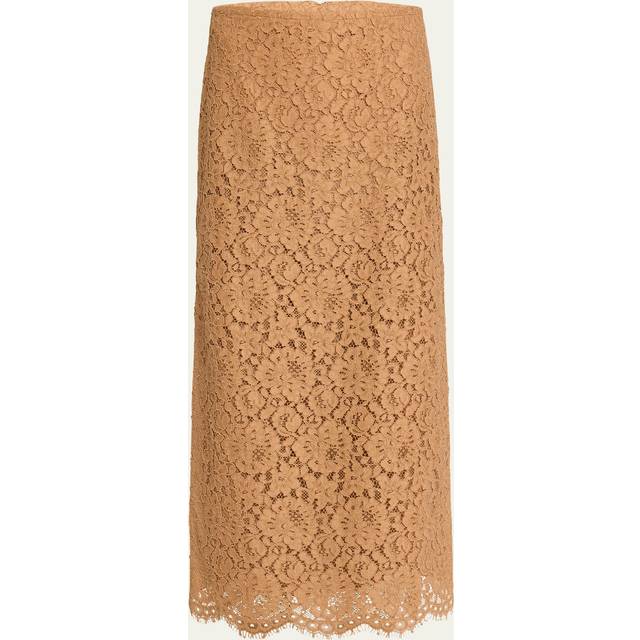 Michael Kors Collection Silk-Blend Lace Skirt