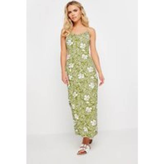 Pixiegirl Green Floral Print Strappy Maxi Dress 16 Pixiegirl | Petite Women's Maxi Dresses