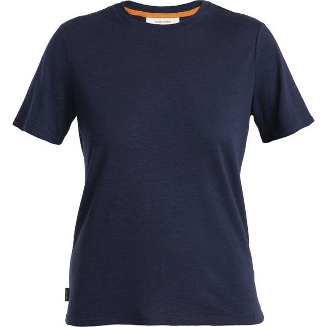 Icebreaker Women's Merino Linen S/S Tee Merinotröja Dam Storlek S Färg blå