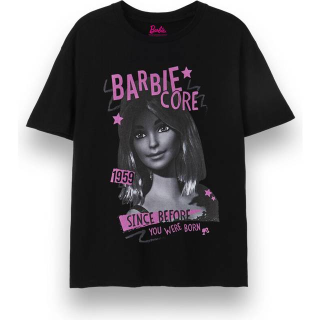 (Medium) Barbie Short Sleeved T-Shirt (Womens Black)