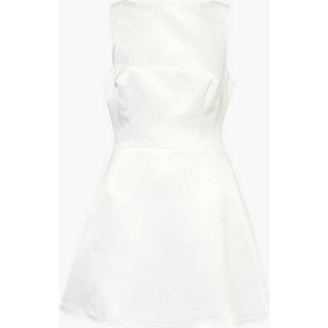 Reformation Womens White Zenni Woven Mini Dress 8 - WHITE
